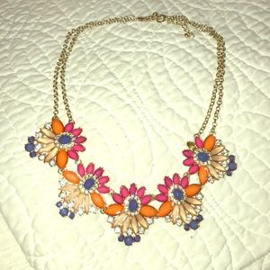 Jeweled necklace in fun spring colors!